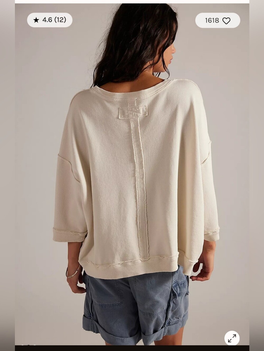NWT We The Free Everything Printed Pullover Coconut Combo - Picture 2 of 9